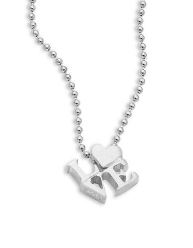 Alex Woo Sterling Silver Love Icon Necklace
