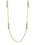 Ivanka Trump 8mm, 10mm Faux Pearl 10k Goldplated Necklace