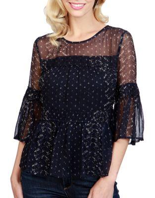 Lucky Brand Sheer Lace Top
