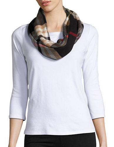 Lord & Taylor Looped Plaid Scarf