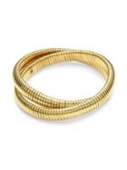 Design Lab Goldtone Twisted Coil Bracelet