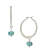 Lord Taylor Santa Fe Crystal And Turquoise Drop Earrings