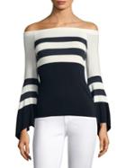 Bailey 44 Off-the-shoulder Striped Top