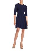 Taylor Crepe Fit-and-flare Dress