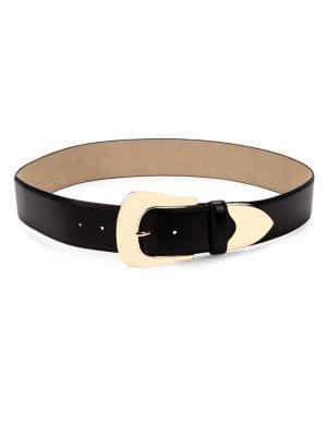 Steve Madden Polished Buckle Faux-leather Belt