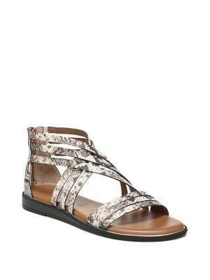 Franco Sarto Gaetana Textured Leather Strappy Sandals