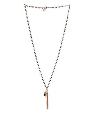 Bcbgeneration China Glass, Brass And Cubic Zirconia Long Necklace