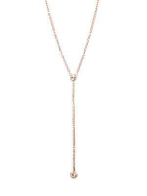Givenchy Rose Goldtone & Crystal Long Y-necklace