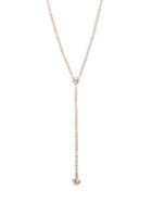 Givenchy Rose Goldtone & Crystal Long Y-necklace