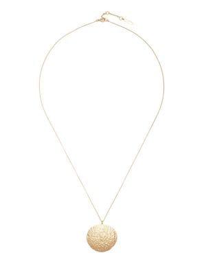 Sole Society Updated Textured Fashion & Stones Pendant Necklace