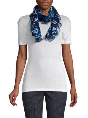 Lauren Ralph Lauren Ruffled Floral Scarf