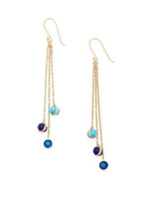 Sole Society Spring Waters Crystal Spray Drop Earrings