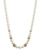 Anne Klein 8mm, 10mm, 12mm Faux Pearl All Around Collar Necklace