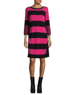Joan Vass New York Stripe Cotton Dress