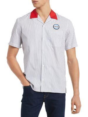 Calvin Klein Classic-fit Striped Button-down Shirt