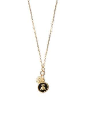 Vince Camuto Crystal Bee And Sunburst Pendant Necklace