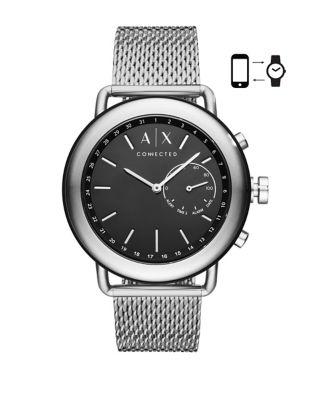 Armani Exchange Luca Aix Hybrid Stainless Steel Bracelet Smart Watch