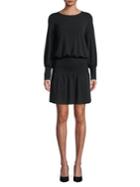 Kensie Smocked Dropped Waist Dress