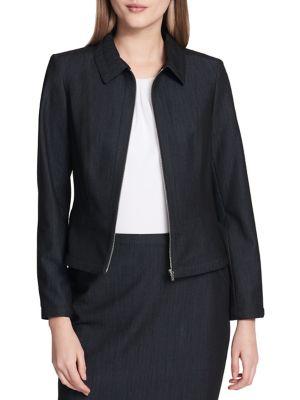 Calvin Klein Petite Dressy Denim Jacket