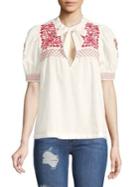 Free People Dream About You Embroidered Top