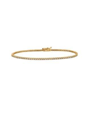 Morris & David 2.01 Tcw Diamond And 14k Yellow Gold Bracelet