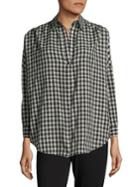 French Connection Cotton Gingham Top