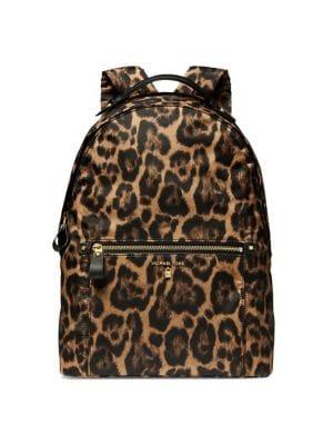 Michael Michael Kors Animal-print Logo Backpack