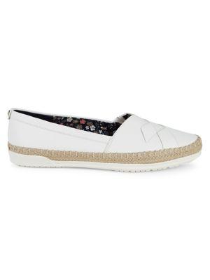 Anne Klein Zessy Round-toe Leather Espadrilles