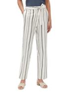 Lafayette 148 New York Fulton Striped Self-tie Pants