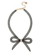 Betsey Johnson Memoirs Of Betsey Mesh Bow Necklace