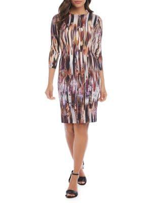 Karen Kane Three-quarter Sleeve Sheath Dress