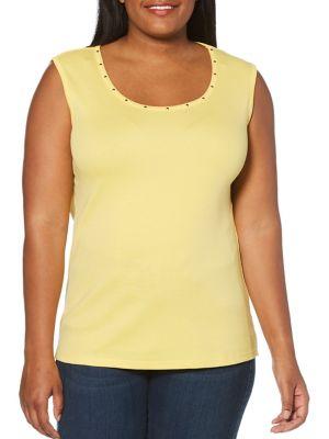 Rafaella Plus Plus Sleeveless Cotton Top