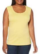 Rafaella Plus Plus Sleeveless Cotton Top