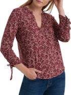 Lucky Brand Printed Cotton Blouse