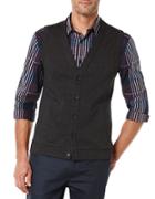 Perry Ellis Big And Tall Herringbone Sweater Vest