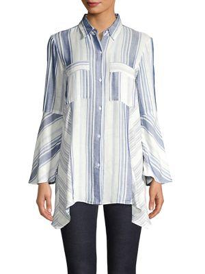 Jones New York Striped Button-down Shirt