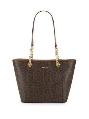 Calvin Klein Hayden Top-zip Leather Tote