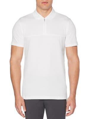 Perry Ellis Zip-neck Tee