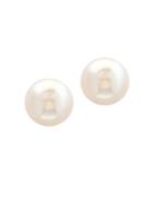 Effy 7-7.5mm Akoya Pearl And 14k Yellow Goldplated Stud Earrings