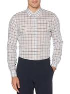 Perry Ellis Regular-fit Checked Long-sleeve Button-down Shirt