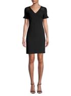 Karl Lagerfeld Paris V-neck Short Sleeve Dress