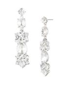 Givenchy Crystal Cluster Drop Earrings
