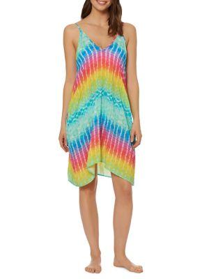 Bleu By Rod Beattie Tie-dye Tank Dress