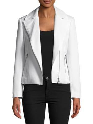 Imnyc Isaac Mizrahi Moto Zipper Jacket