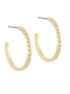 French Connection Small Ball C Hoop Earrings