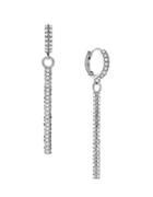 Vince Camuto Glass Pave Drop Earrings