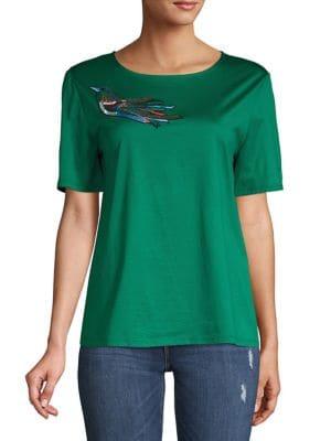 Weekend Max Mara Embroidered Cotton Tee