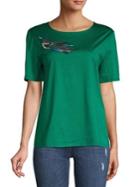 Weekend Max Mara Embroidered Cotton Tee