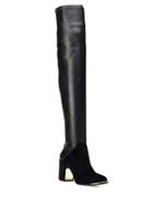 Rachel Zoe Taz Suede And Leather Over-the-knee Boots