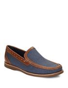 Tommy Bahama Berwin Burnished Canvas-leather Loafers